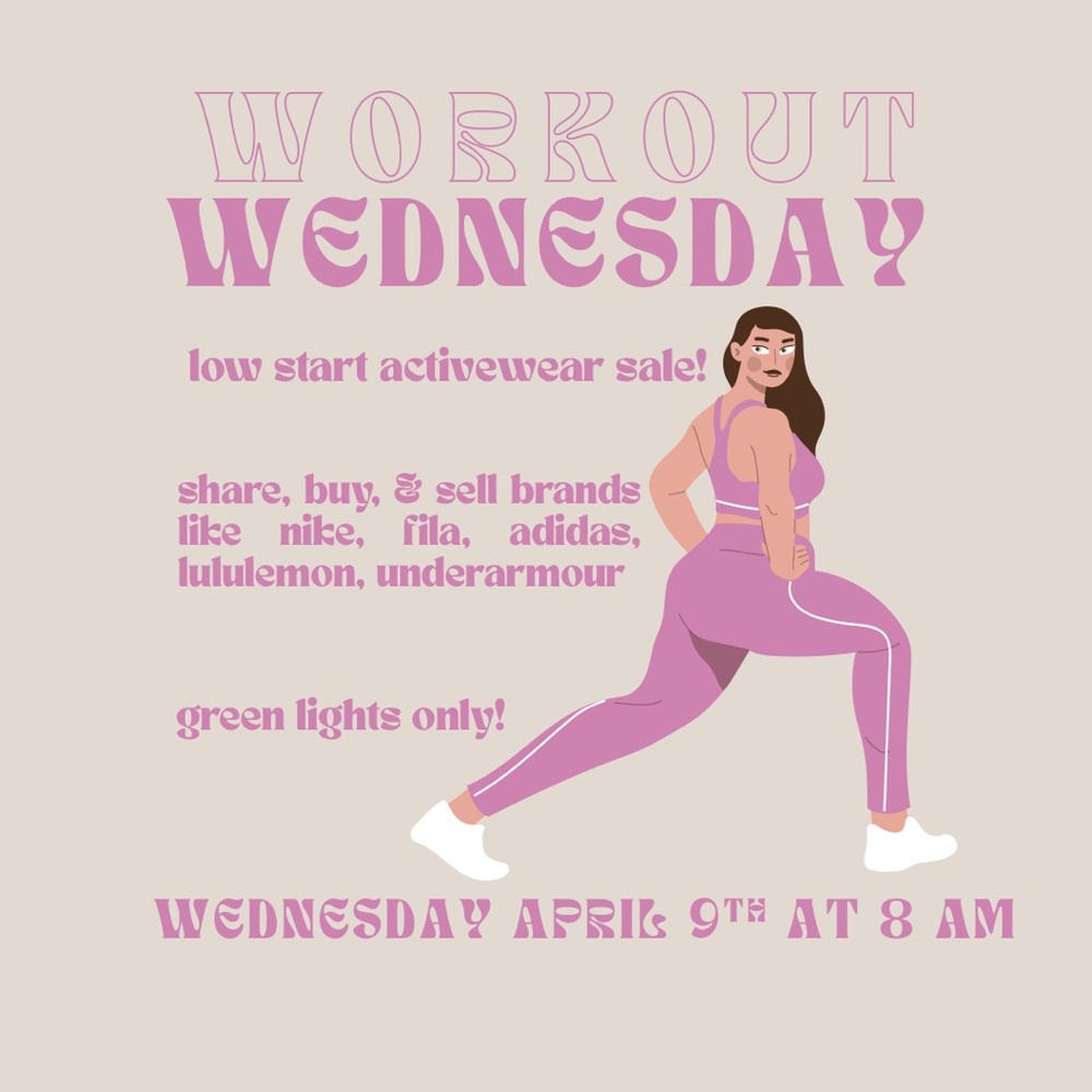 💗💅🏼Tune into Workout Wednesday! share and buy at low costs! 🌸💅🏼🌈